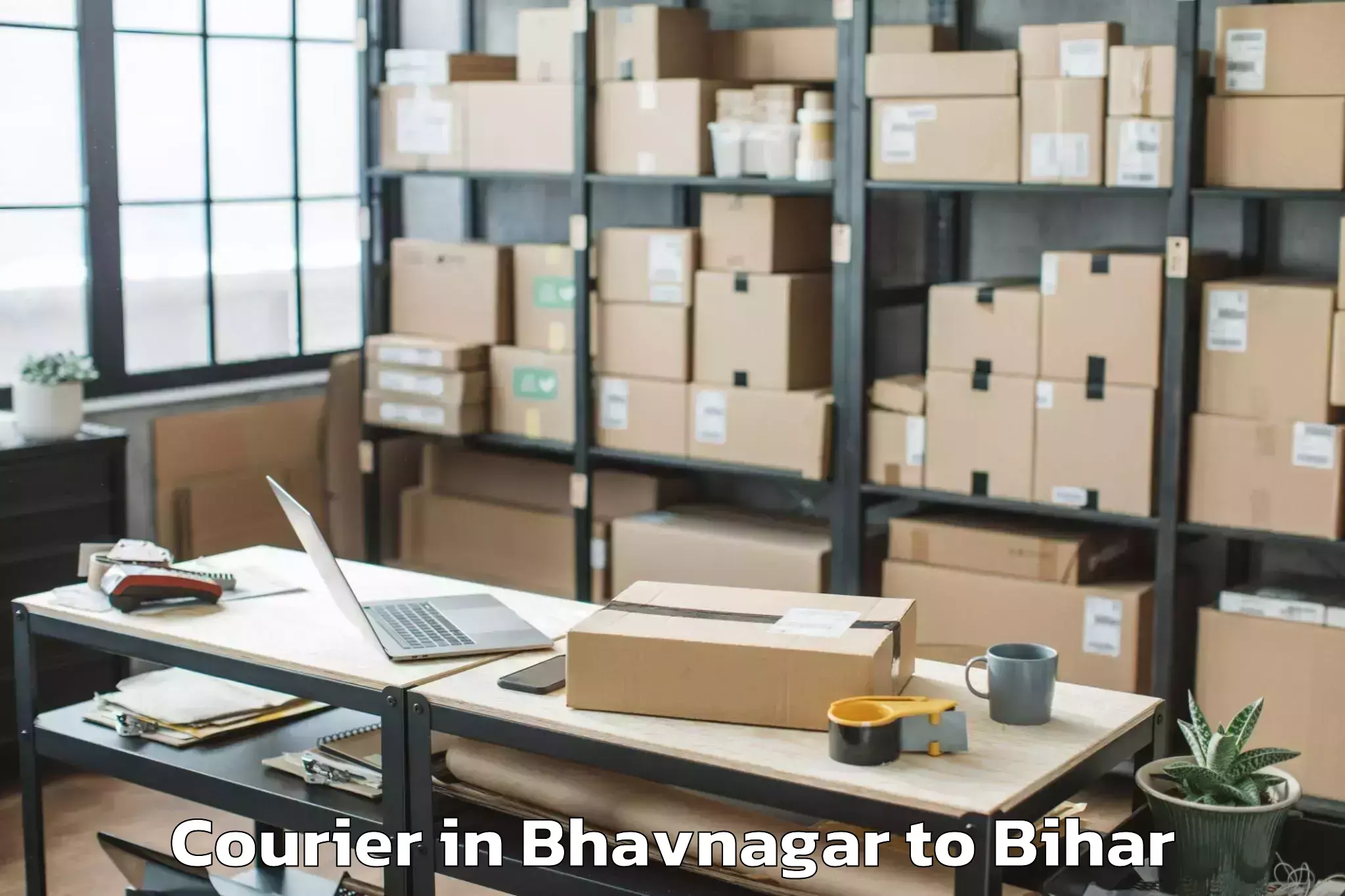 Get Bhavnagar to Mahnar Bazar Courier